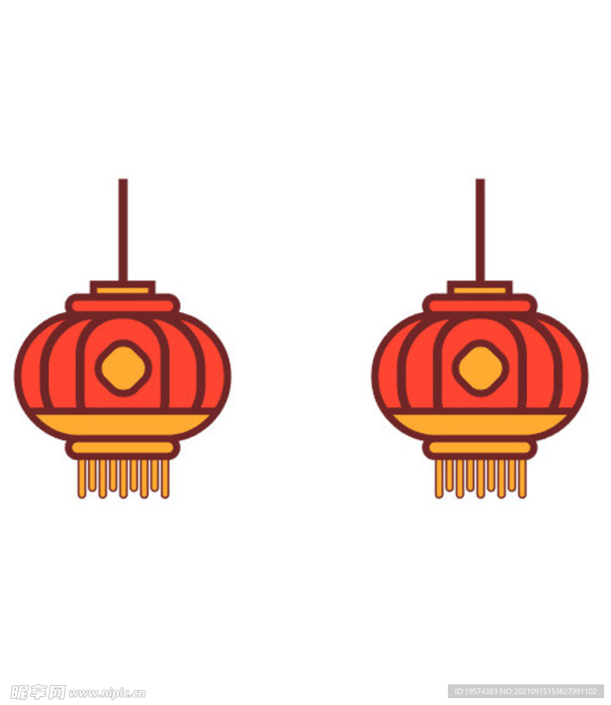 矢量 灯笼 插画