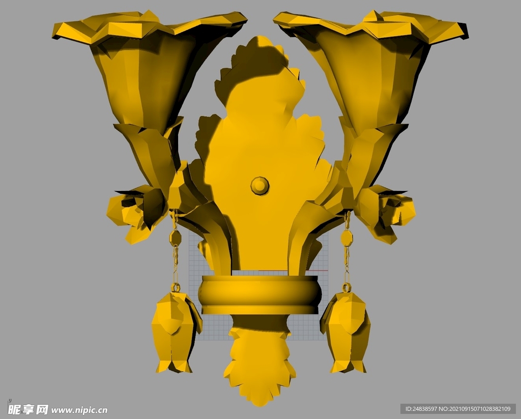 CAD装饰小品3D模型