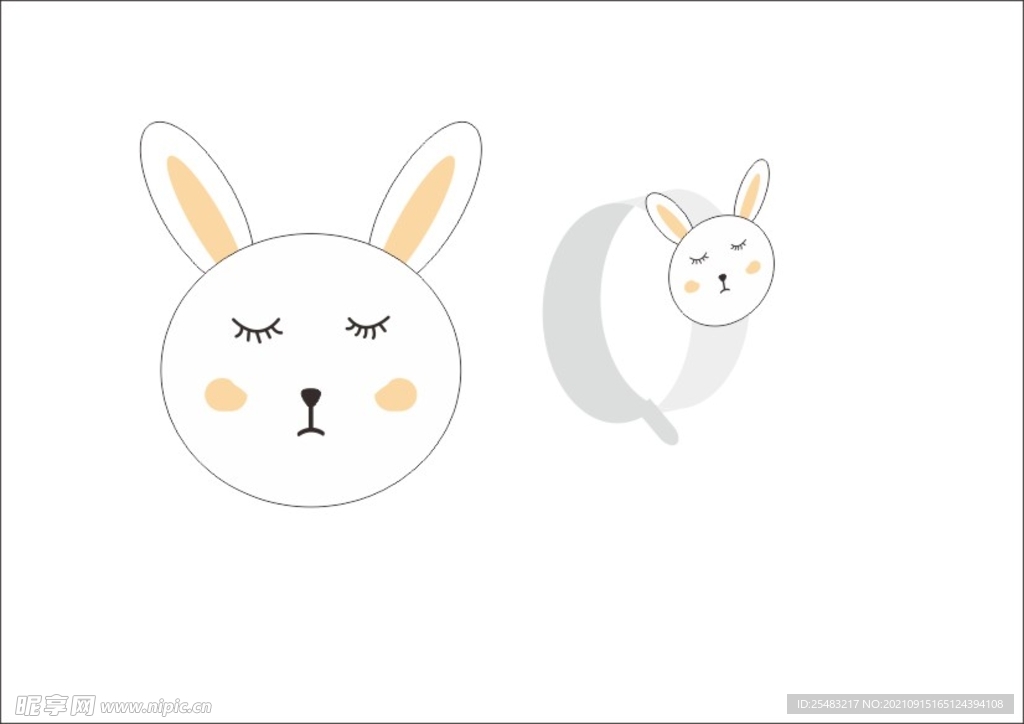 小兔插画