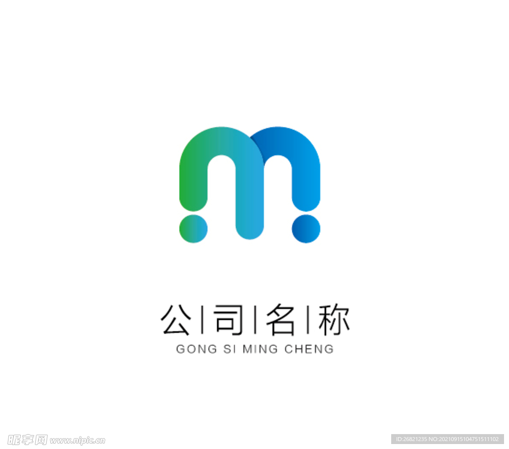 M字母logo 公司标志