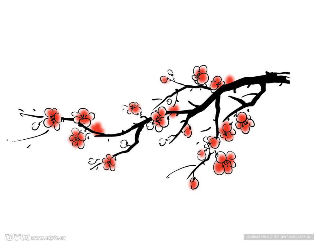  梅花素材 
