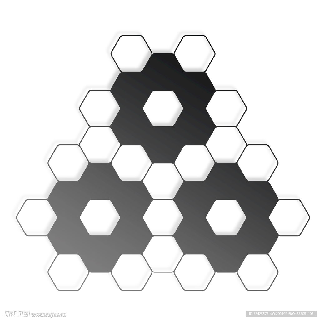 六边形卡通几何元素