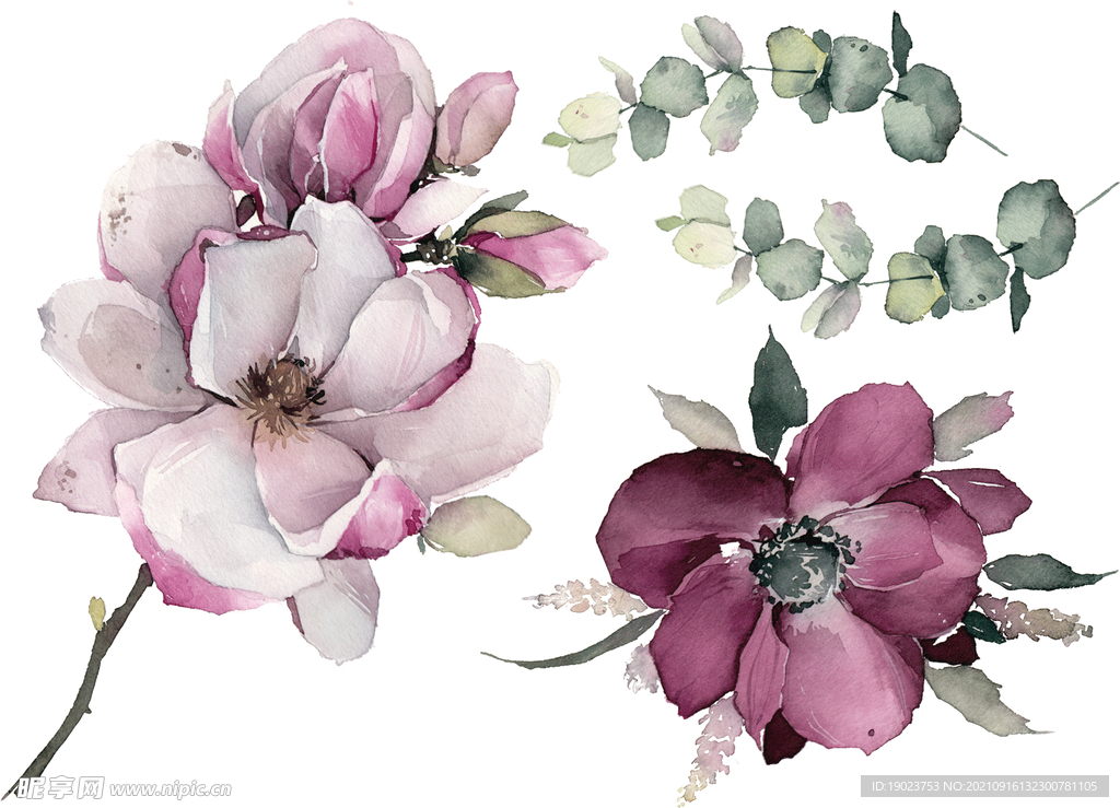 手绘花