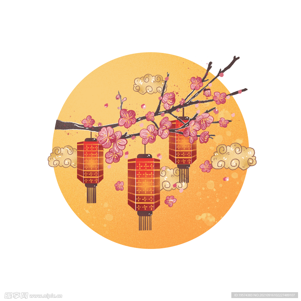  灯笼 插画