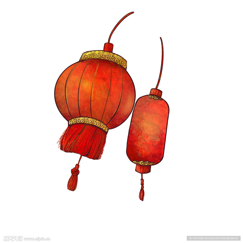  灯笼 插画