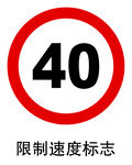 限制速度标志