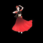 新疆 卡通 人物 手绘 舞蹈 