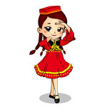 新疆 卡通 人物 手绘 舞蹈 