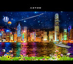 夜景psd源文件