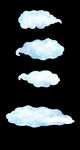 插画云png