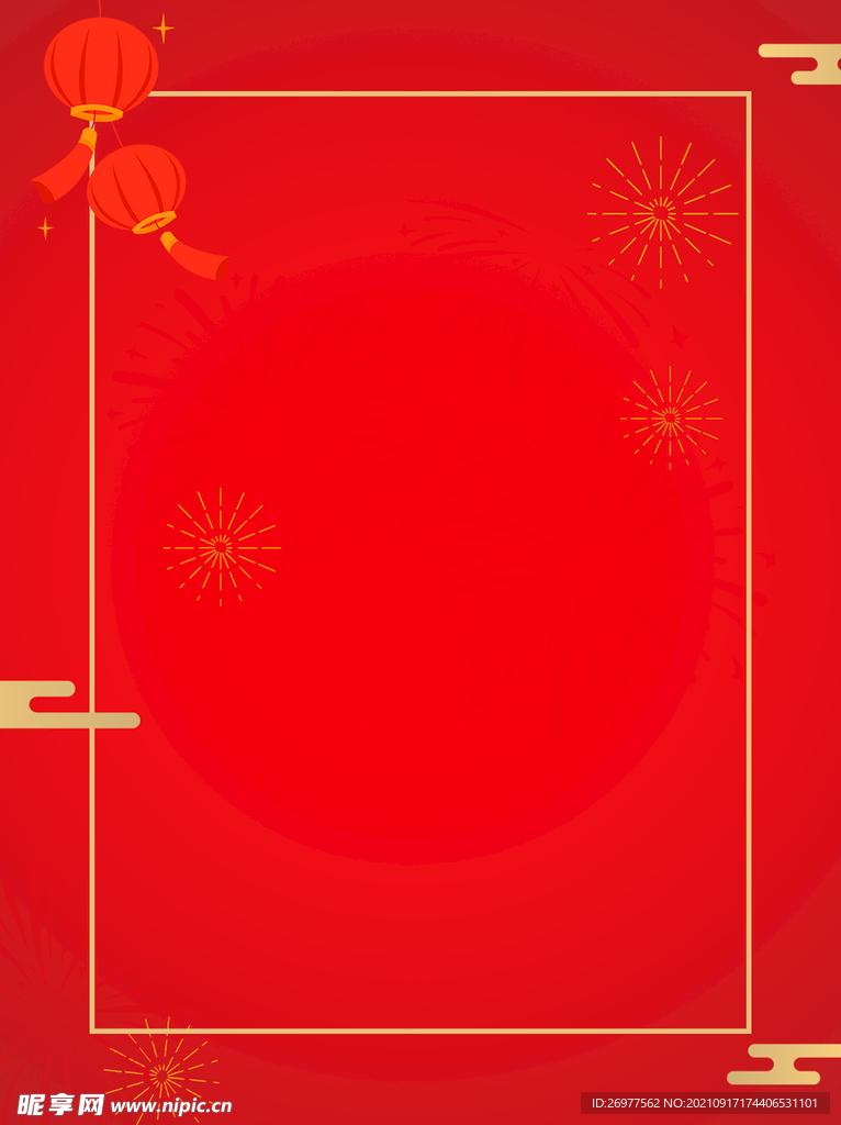  红色新年背景
