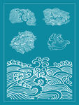 海浪 波纹 