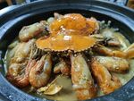 蟹煲虾煲虾蟹煲海鲜美食