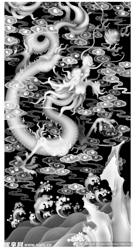 精雕龙祥云