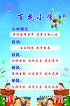 百花小学海报展板