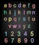  立体数字 字母