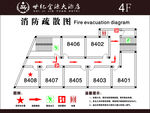 酒店消防疏散图