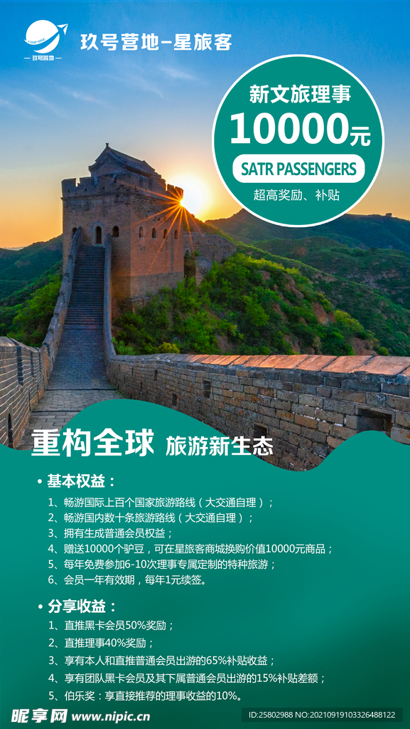 旅游海报 北京长城