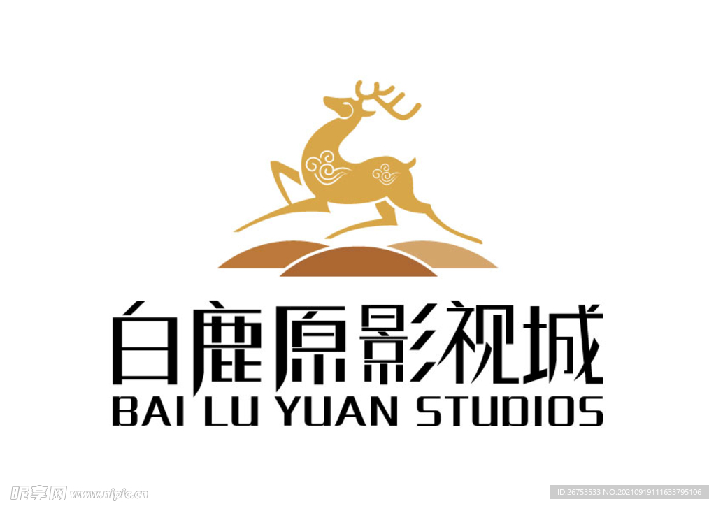 白鹿原影视城 标志 LOGO