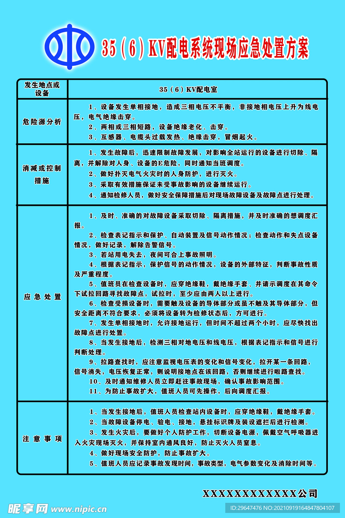 35KV配电系统现场应急