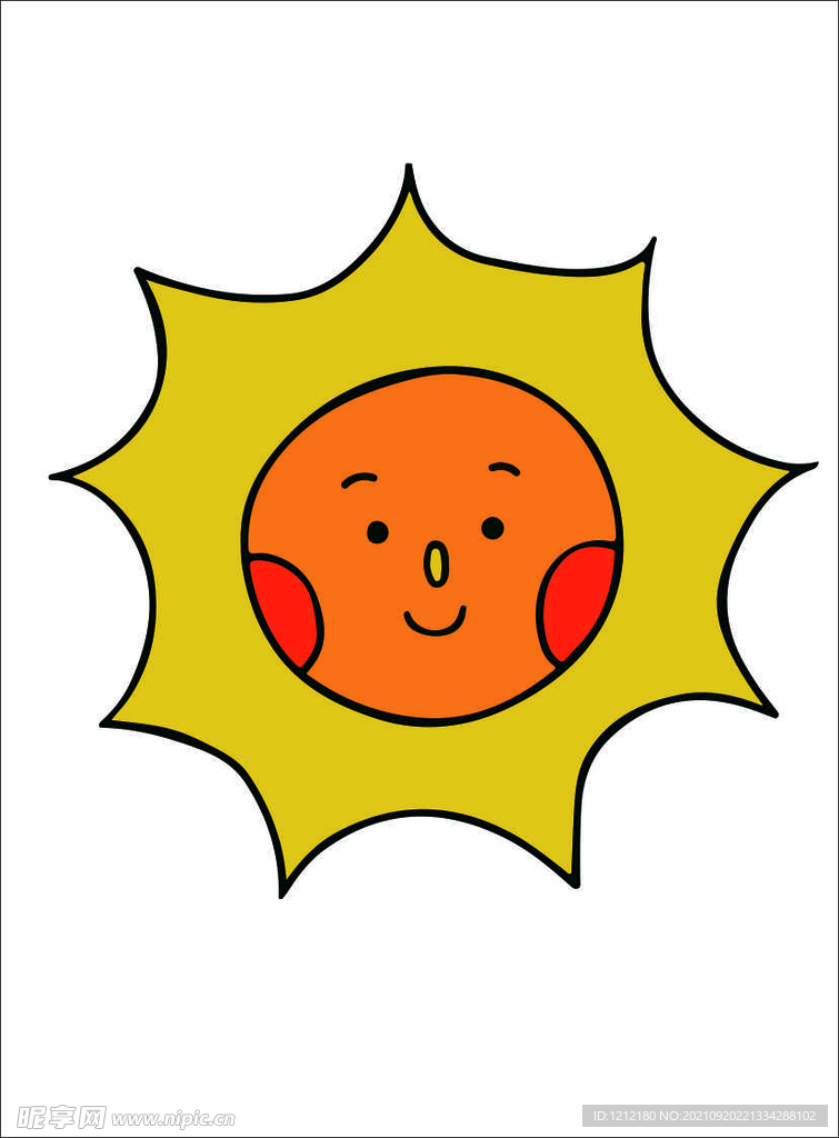 卡通太阳