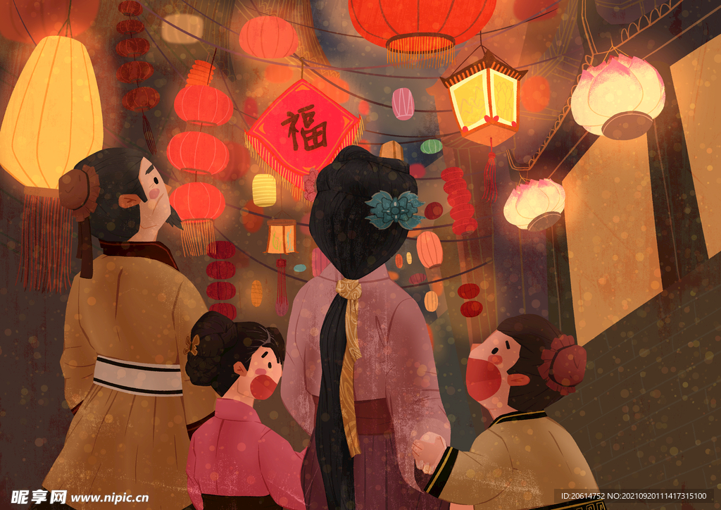 赏花灯