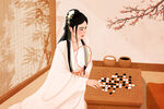 下棋的女子