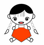 插画女娃娃