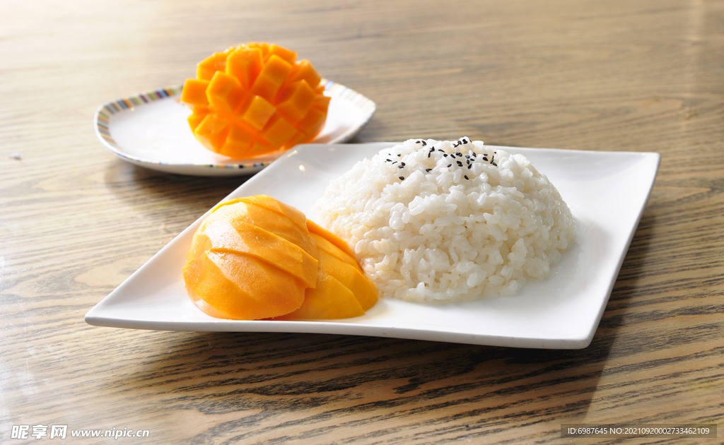 高清美食图片-芒果糯米饭