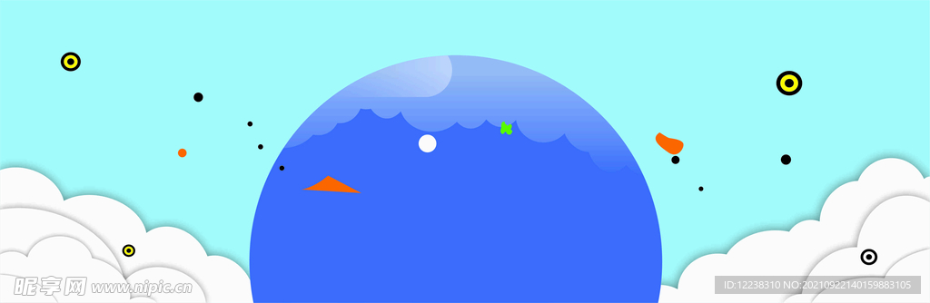蓝色背景