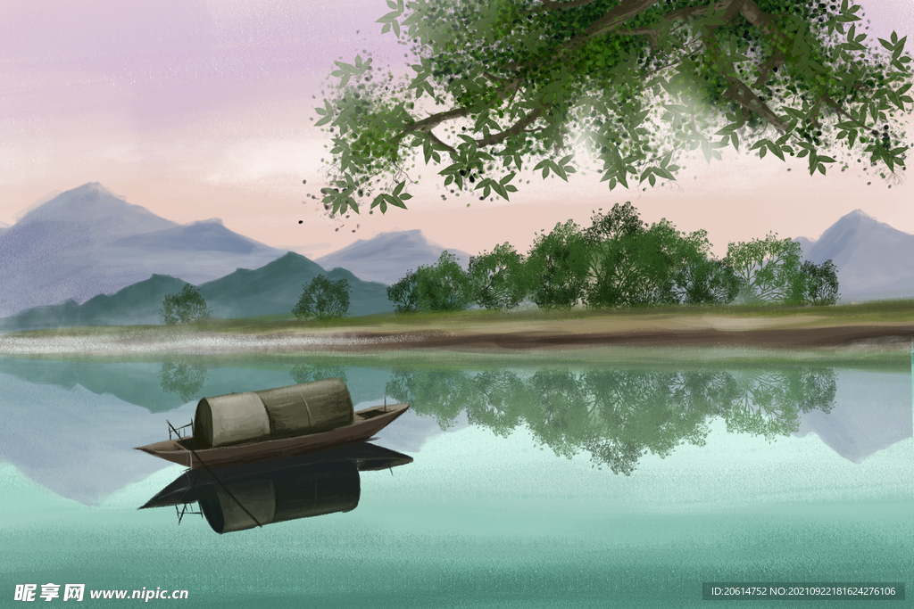美丽的湖泊风景