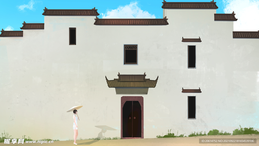 美丽的徽派建筑