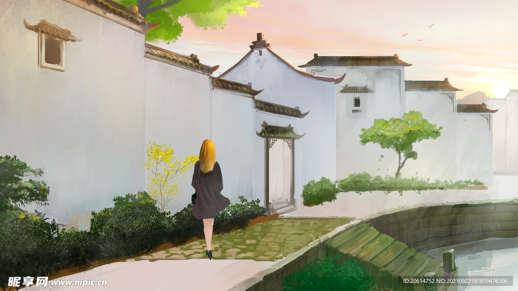 美丽的乡村街道