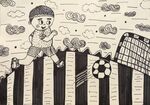 儿童线描