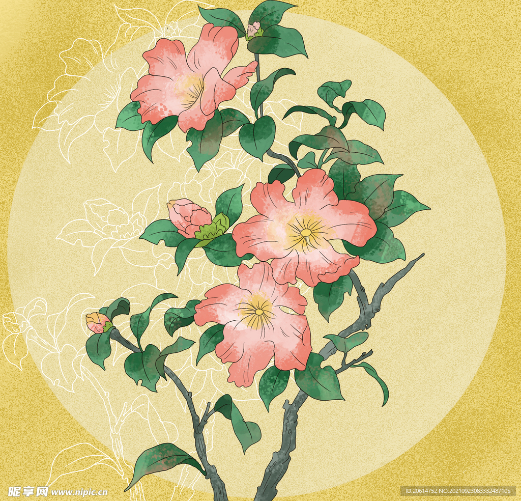 美丽的盛开的鲜花