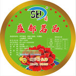 盛都茗品 不干胶贴