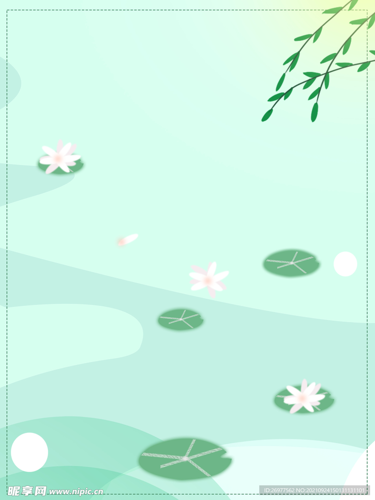 夏至荷花背景