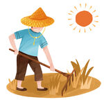 农民干活插画