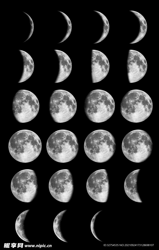 月球矢量图
