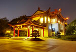 美轮美奂霓虹亭台楼阁夜景