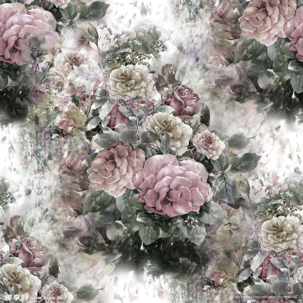 手绘花