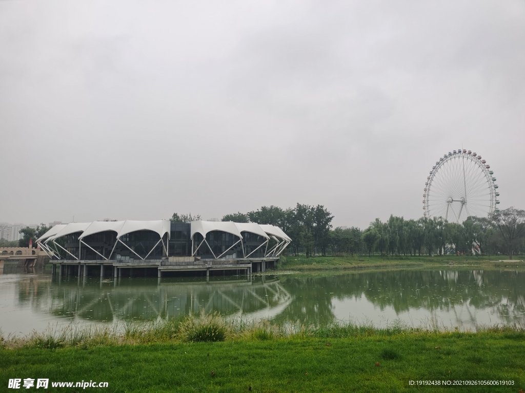 龙潭中湖风景 