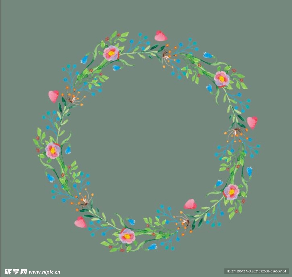 花环矢量图