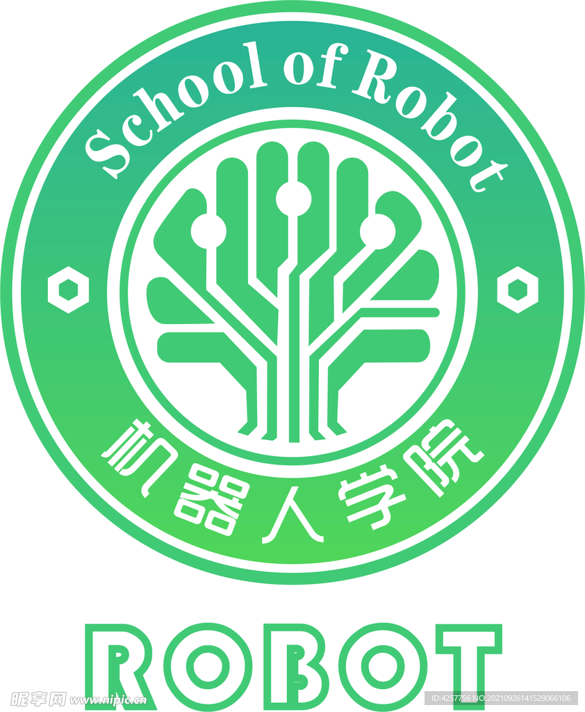 机器人学院logo标志