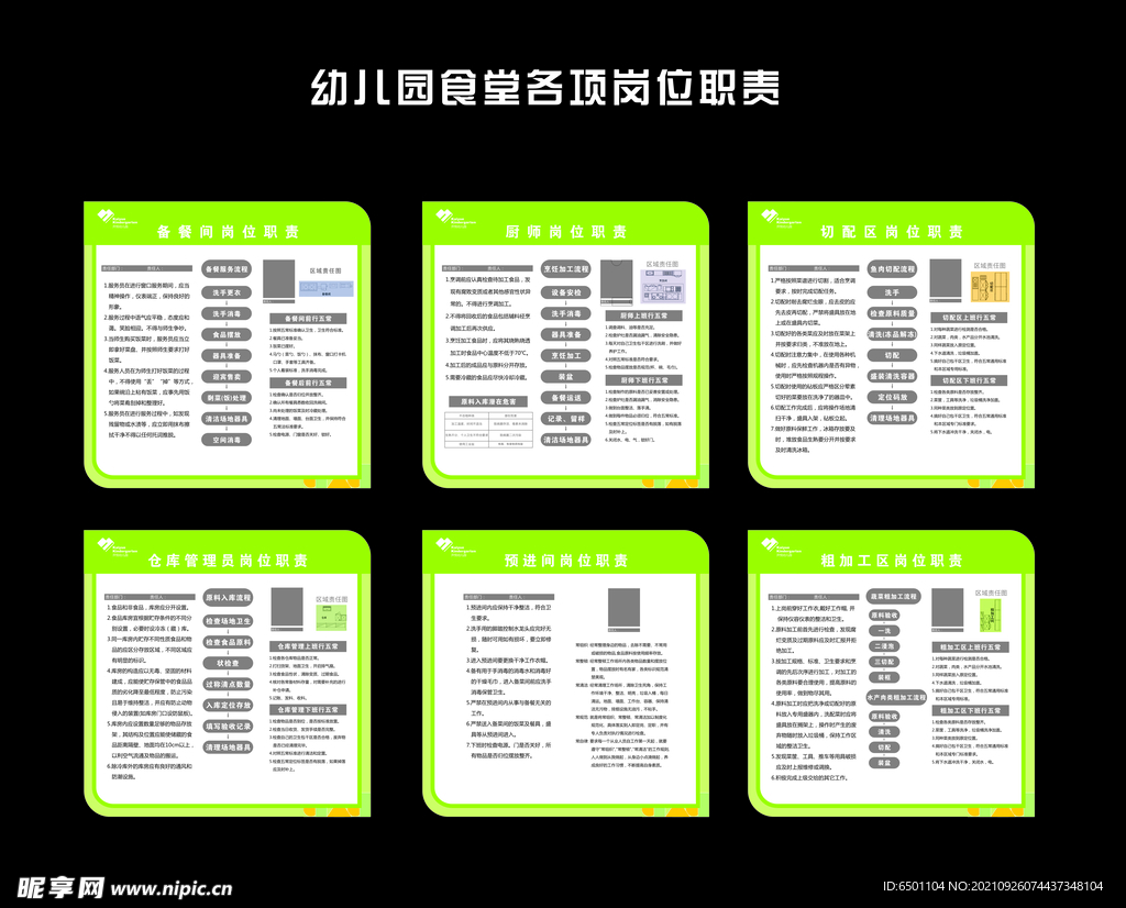 幼儿园食堂各项岗位职责