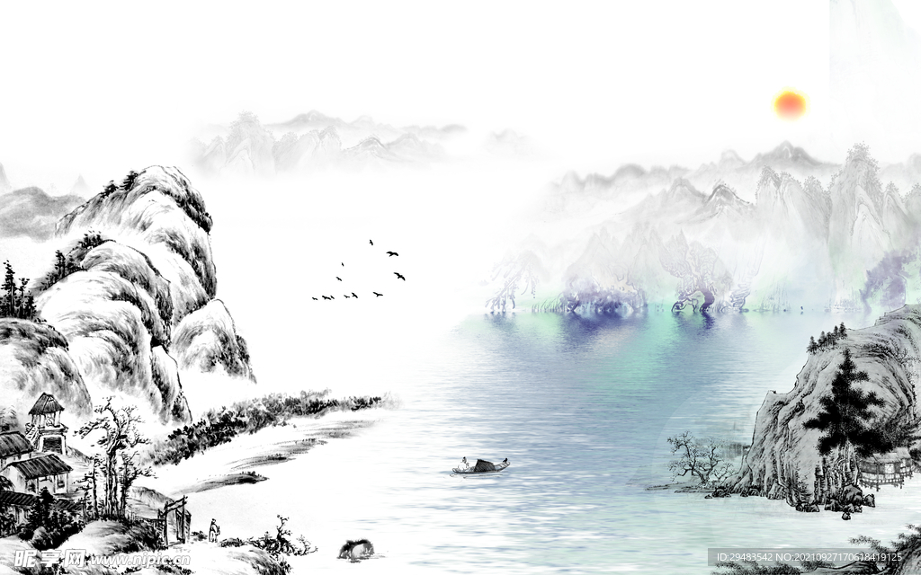 山水画 