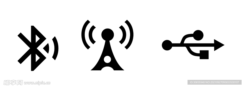 蓝牙WIFI无线网络信号图标