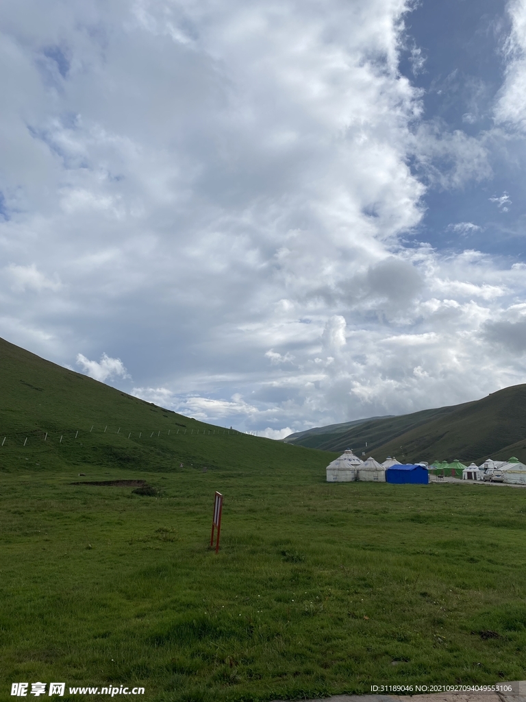 草原 蒙古包图片