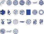 矢量古典青花瓷国风图片