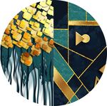 抽象几何图形圆形装饰画